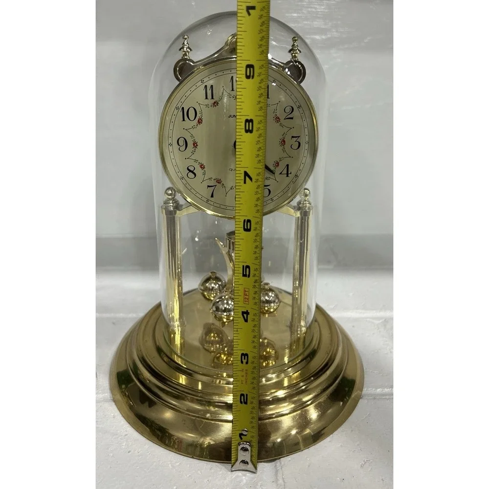 Vintage Junghans Quartz Made In Germany 85 Movement Desk Clock Works‎ Tested